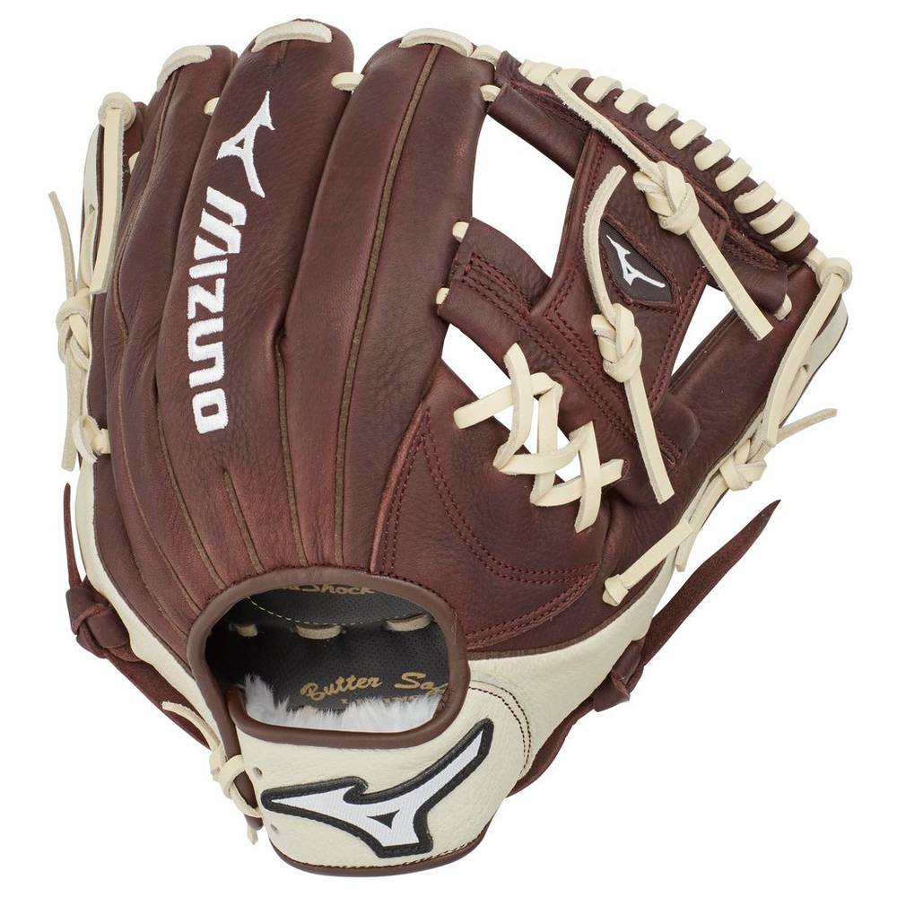 Luva Baseball Mizuno Franchise Series Infield 11.5" - Homem - Cafes/Prateadas - TJMKE2139